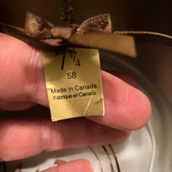 Magill Brown Teardrop Fedora - Size: 58 - Picture 7 of 14